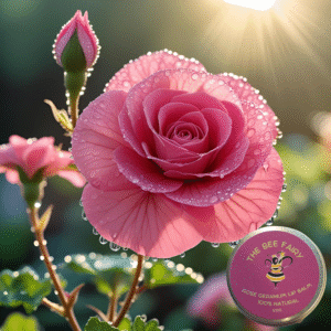 Blushed Pink Rose Geranium Lip Balm (15g Tin)